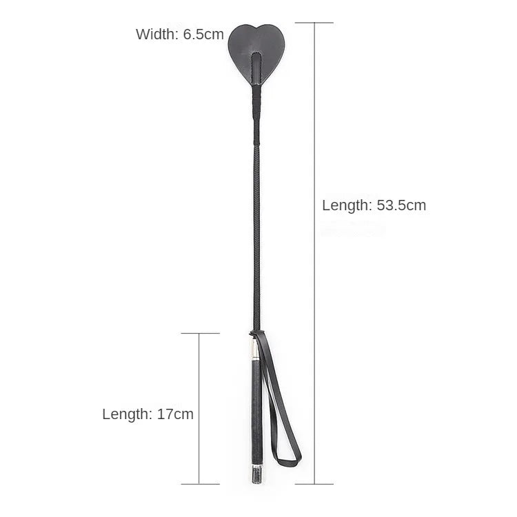 Leather Cosplay Bondage Whip, Crop Spanking Horse Riding Flogger Flapper Cane SM Sex Toys For Couples