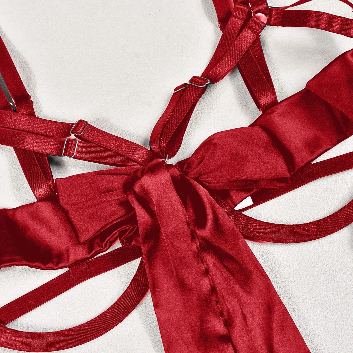 Sexy Christmas Lingerie Women Bandage Open Bra Erotic Set Garter Underwear Pajamas Extoic Porno Flirting Clothes Lingerie Set